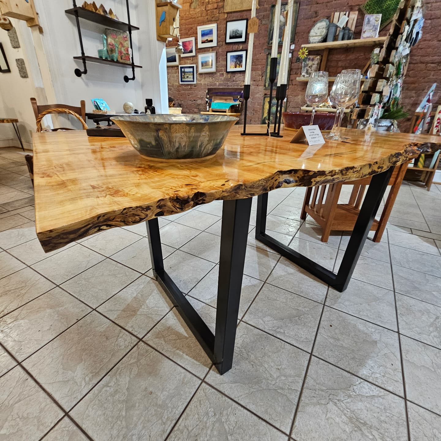 handmade wooden table