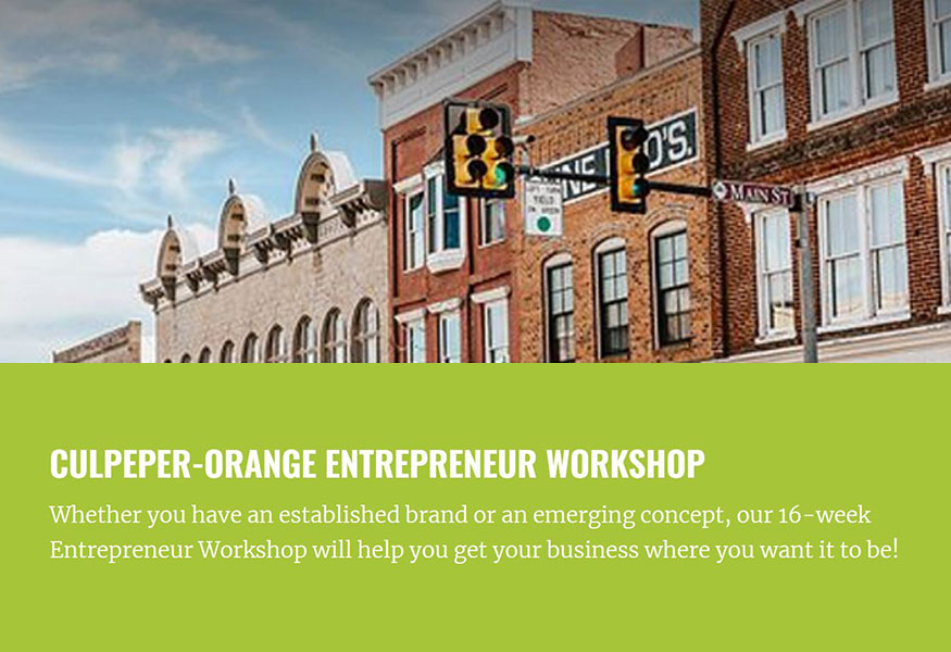 CIC 16-Week Entrepreneur Workshop Expands to Culpeper, Orange Image
