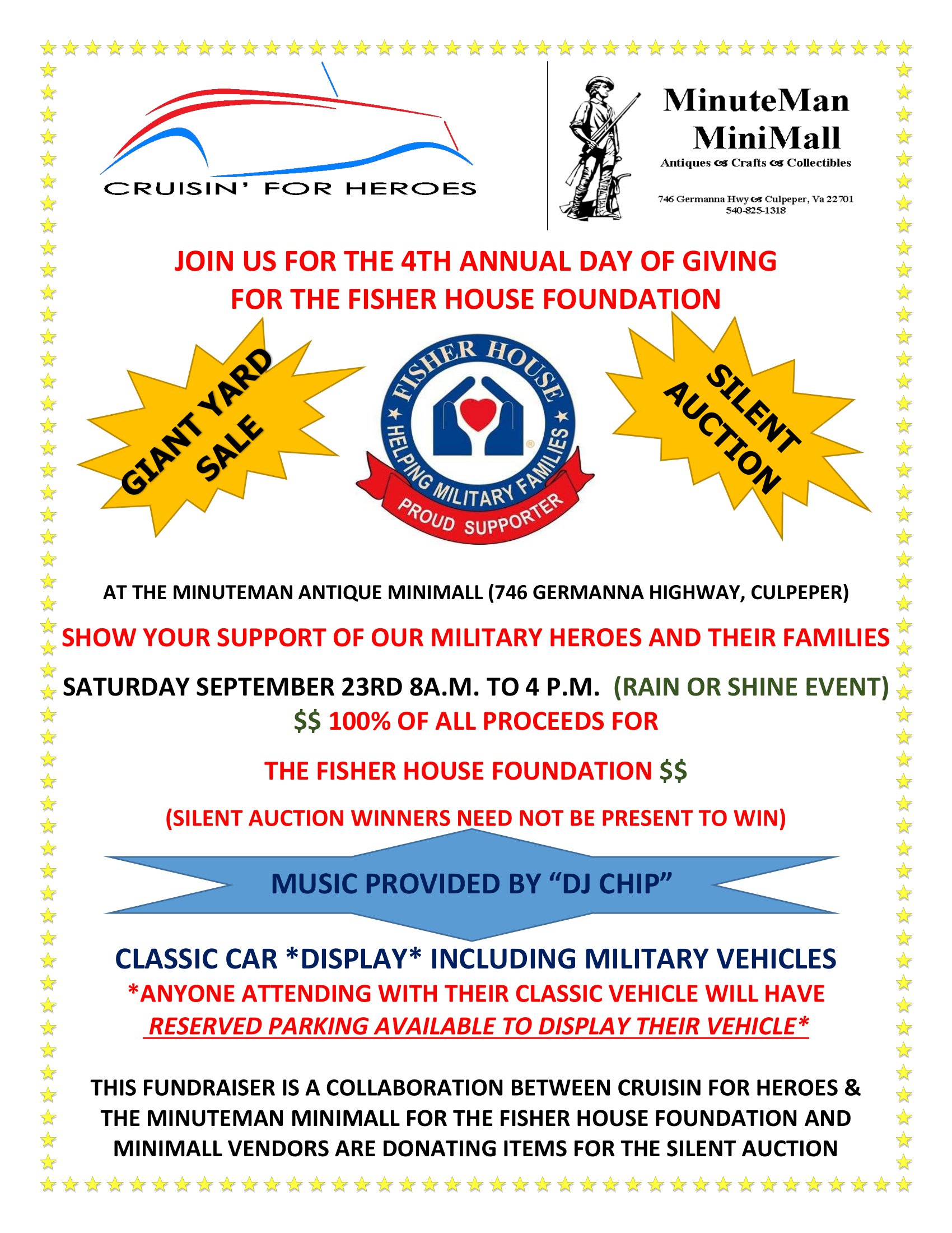 4TH ANNUAL DAY OF GIVING FOR THE FISHER HOUSE FOUNDATION Image