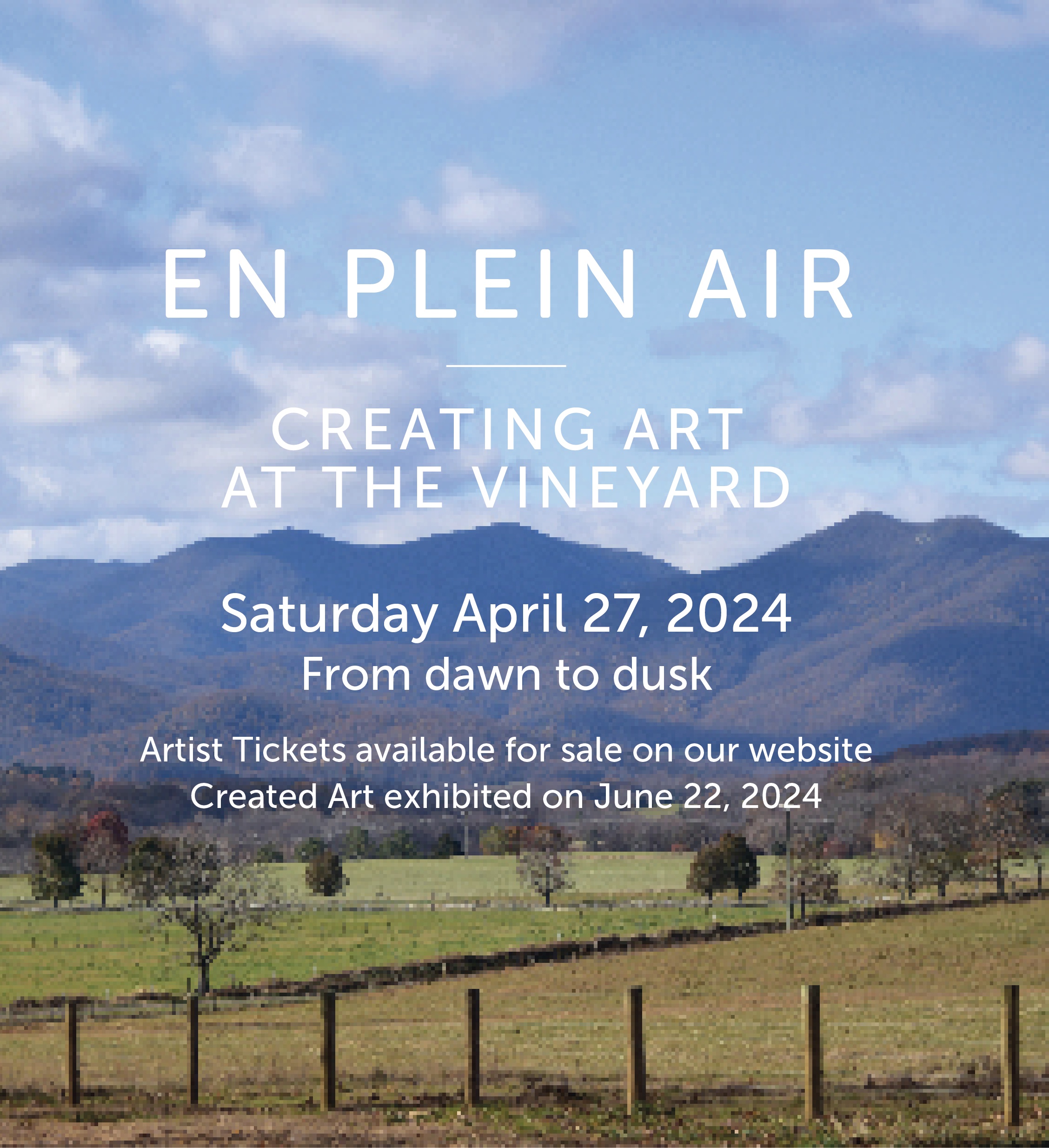 En Plein Air – Creating Art at the Vineyard Image