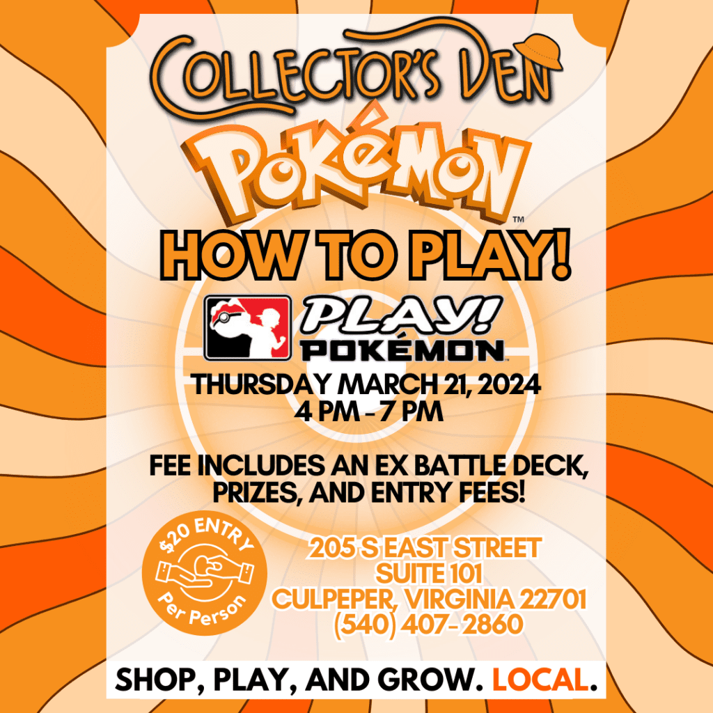 How To Play! Pokemon Event Visit Culpeper