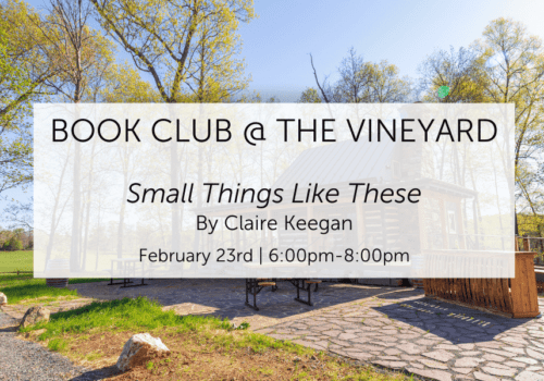 Book Club @ the Vineyard – Small Things Like These by Claire Keegan Image