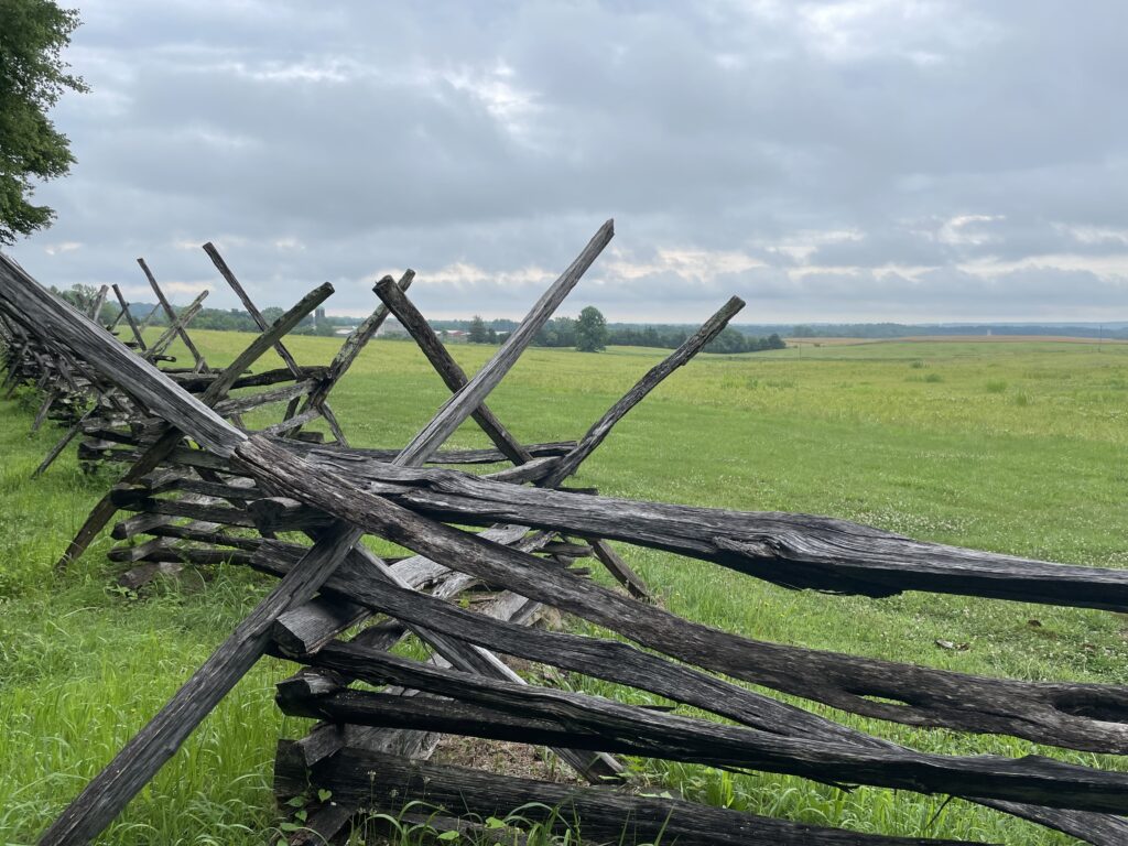 worm wood fence at Cedar Mountain Battlefield