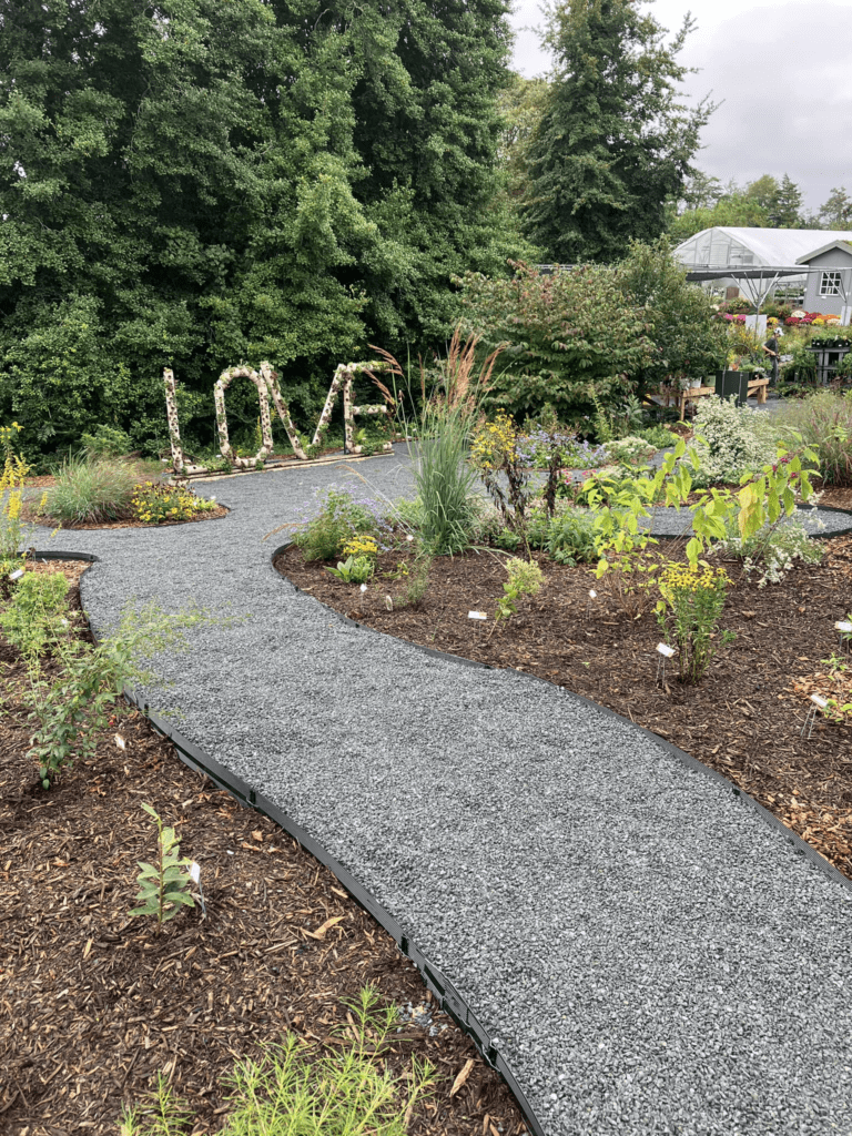 LOVE sign at Windmill Heights Garden Center