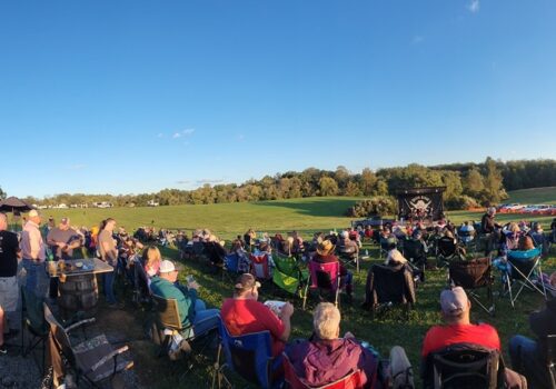 Visitors at Bluegrass Festival at Death Ridge Brewery