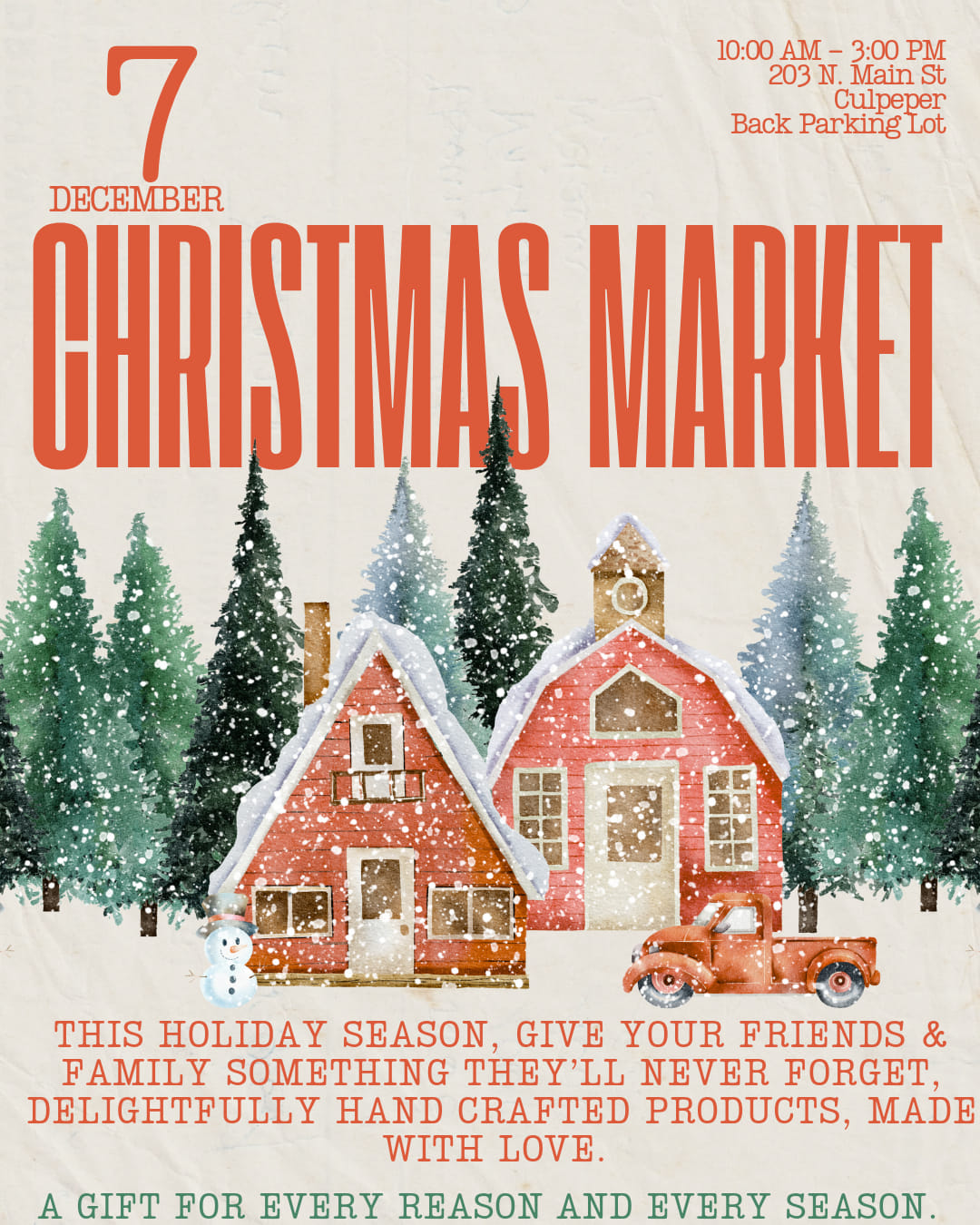 holiday market flyer