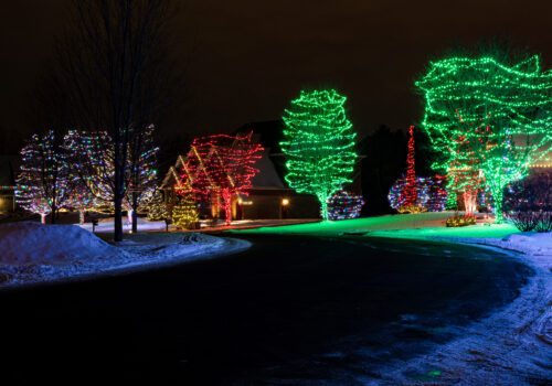 holiday light display