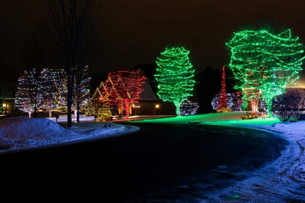 holiday light display