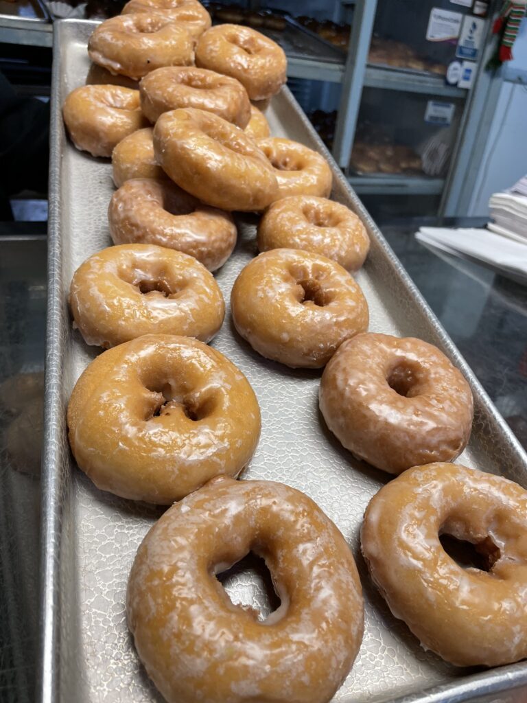 donuts on a pan