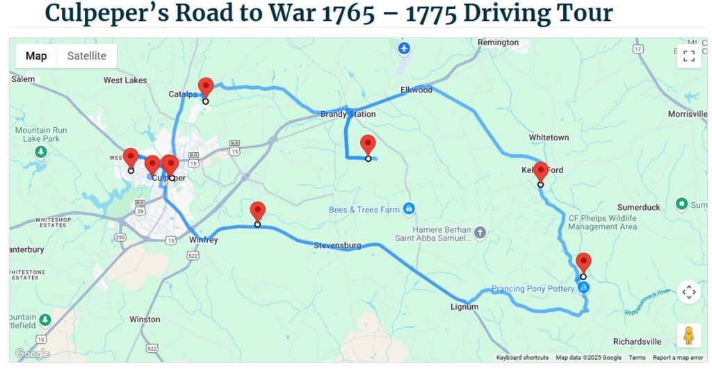 1765-1775 Driving Tour
