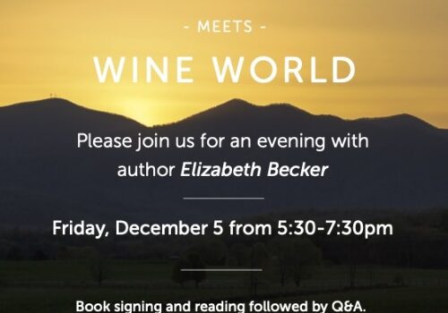 Book World Meets Wine World – Elizabeth Becker Image