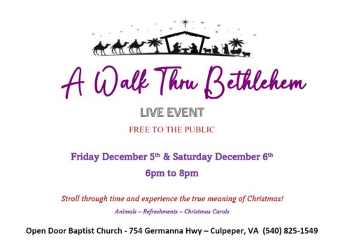 A Walk Thru Bethlehem Image
